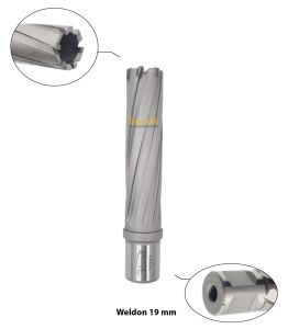 3Keego 20 X 75 mm TCT Uzun Elmas Manyetik Matkap Ucu HC75