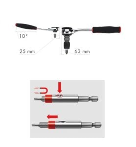 Würth 91 Parça 1/4'' Cırcır Kollu Bits Uç Seti
