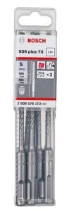 Bosch 5 x 165 mm 10'lu SDS Plus-7X 4 Elmaslı Özel Matkap Ucu 2608576173