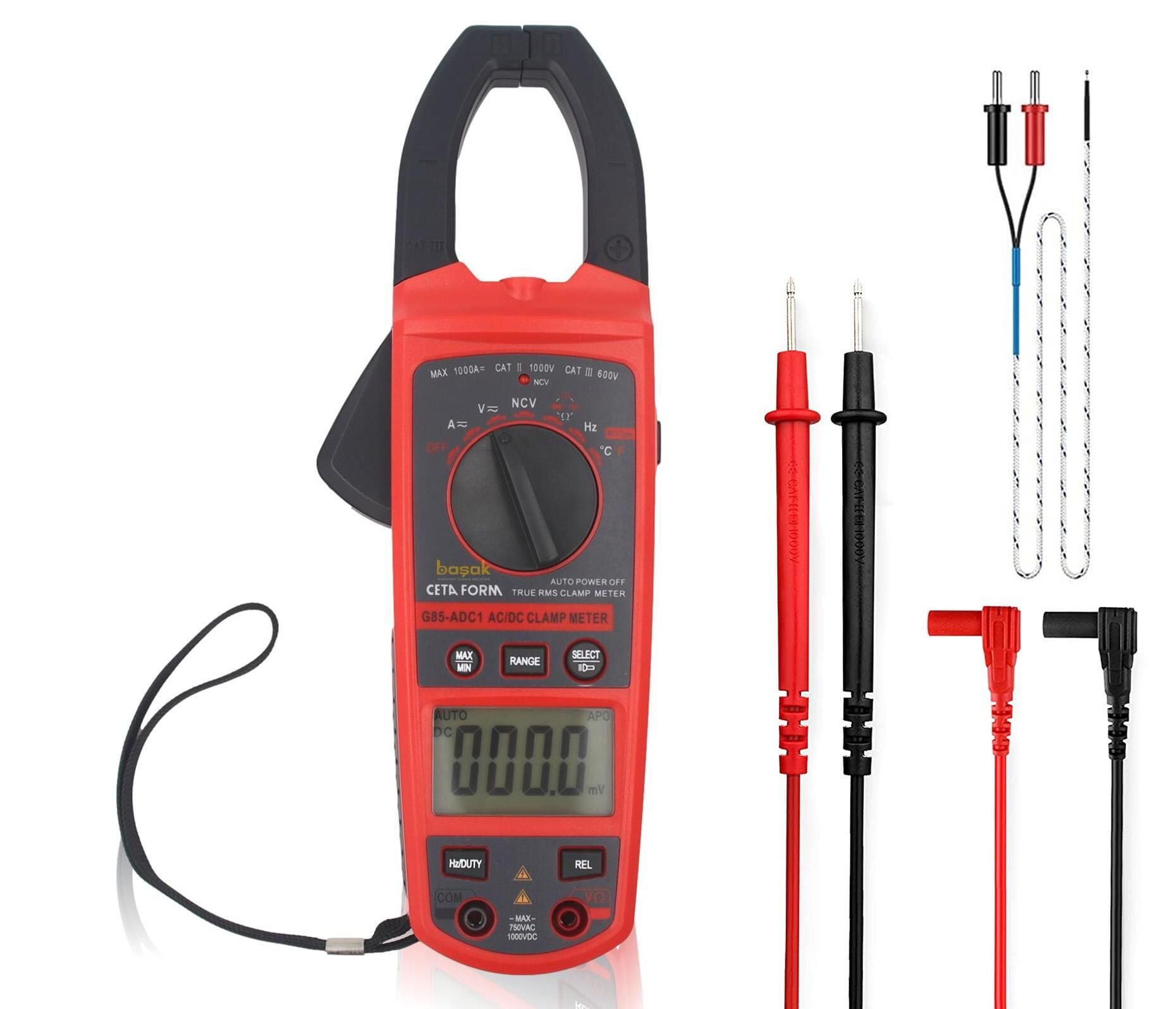 Ceta Form G85-ADC1 Dijital Pens Ampermetre (AC/DC Akım-Otomatik Sınıflama)
