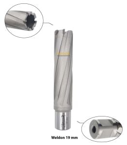 3Keego 23 X 75 mm TCT Uzun Elmas Manyetik Matkap Ucu HC75