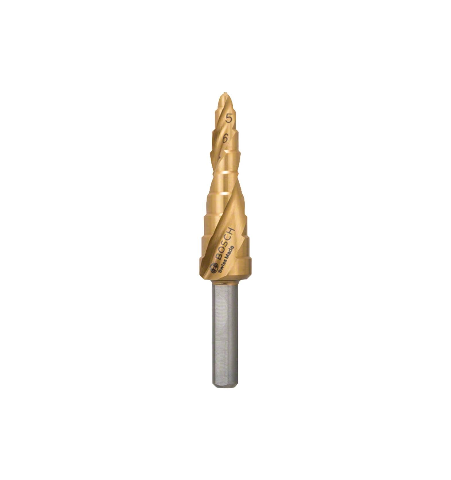 Bosch HSS-TiN 9 kademeli Matkap Ucu 4-12 mm 2608597525