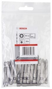 Bosch PZ2 49 mm 25'li Bits Uç ExtraHard 2607002506