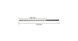PTG 6.5x215 mm Çok Uzun Metal Matkap Ucu HSS DIN 1869 -1