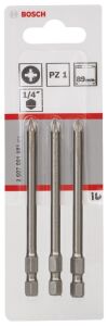 Bosch PZ1 89 mm 3'lü Yıldız Vidalama Ucu ExtraHard 2607001581