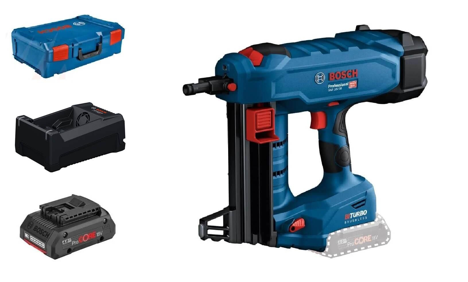 Bosch GNB 18V-38 1x4 Ah Procore Akülü Beton Çivi Çakma Tabancası