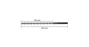 PTG 7x225 mm Çok Uzun Metal Matkap Ucu HSS DIN 1869 -1