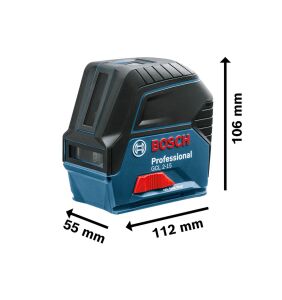 Bosch GCL 2-50+LR 6 Alıcılı Nokta-Artı Çizgi Hizalama Lazeri 0601066F01