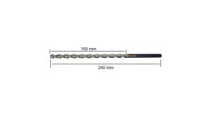 PTG 8x240 mm Çok Uzun Metal Matkap Ucu HSS DIN 1869 -1