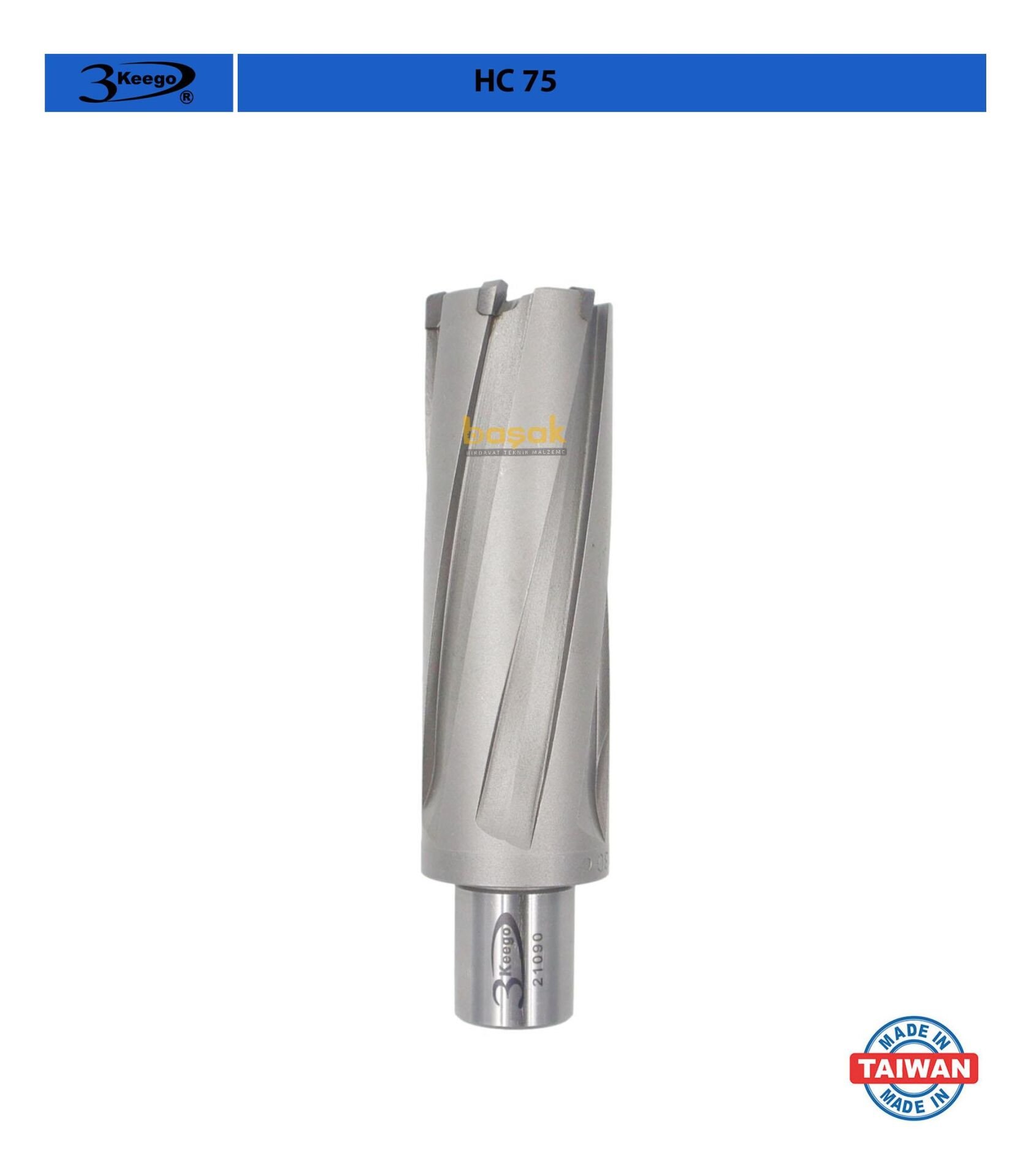 3Keego 30 X 75 mm TCT Uzun Elmas Manyetik Matkap Ucu HC75