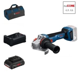 Bosch GWS 18V-11 S 1x4 Ah ProCORE Akülü Devir Ayarlı 125 mm Taşlama Bez Çantalı