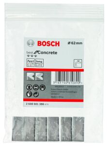 Bosch Karot Uç Segmanı 62 mm için 6 Parça 2608601386