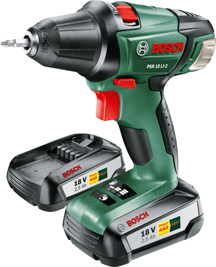Bosch PSR 18 LI-2 Akülü Vidalama Makinesi - Çift Akülü 060397330H