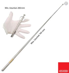 Ceta Form Ø 30 mm Teleskopik Yuvarlak Ayna Cep Tipi R20RS