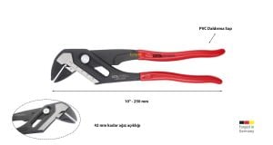 Ceta Form 250 mm Anahtar Fonksiyonlu Paralel Çene Pense E30W-54-0250