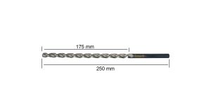 PTG 9.5x250 mm Çok Uzun Metal Matkap Ucu HSS DIN 1869 -1