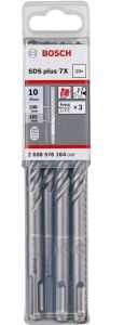 Bosch 10 x 165 mm 10'lu SDS Plus-7X 4 Elmaslı Özel Matkap Ucu 2608576184