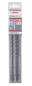 Bosch 10 x 215 mm 10'lu SDS Plus-7X 4 Elmaslı Özel Matkap Ucu 2608576185
