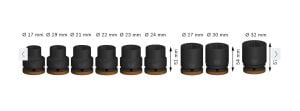 Bosch Pro 3/4 Havalı Lokma Seti 17-32 mm 2608003041