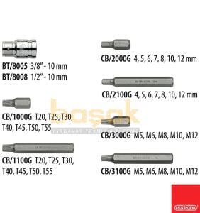 Ceta Form 40 Parça H10 TORX-Allen-XZN Bits Uç Takımı C28-SS40