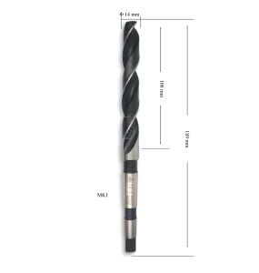 MTE 14 mm Mors Konik Saplı Matkap Ucu HSS (DIN 345)