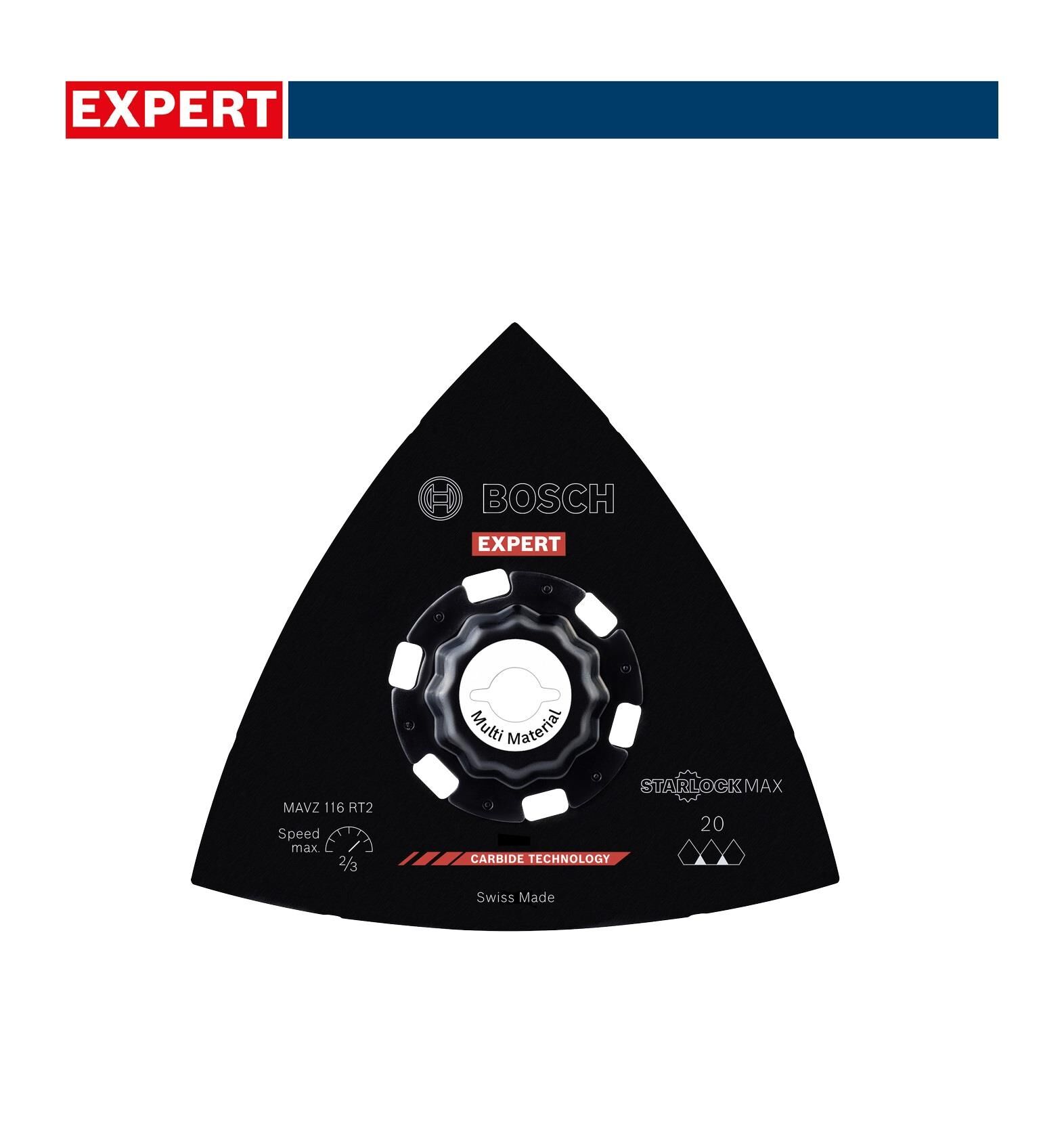 Bosch Expert MAVZ 116 RT2 StarlockMax 20 Kum Zımpara Diski 2608902078