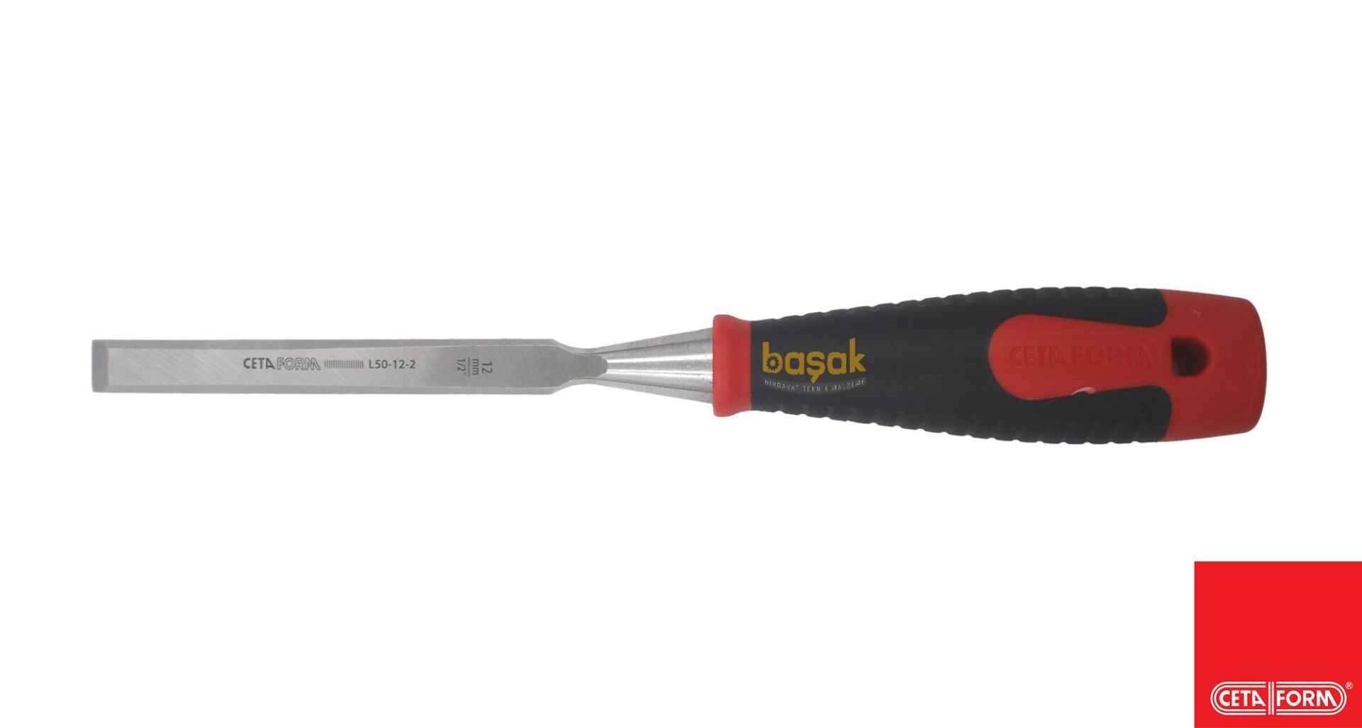 Ceta Form 12 mm Plastik Saplı Düz Iskarpela L50-12-2