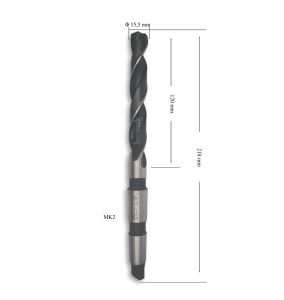 MTE 15,5 mm Mors Konik Saplı Matkap Ucu HSS (DIN 345)