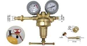 Yıldız 50234S 0-200 Bar Azot Nitrojen Yüksek Basınç Düşürücü Saat