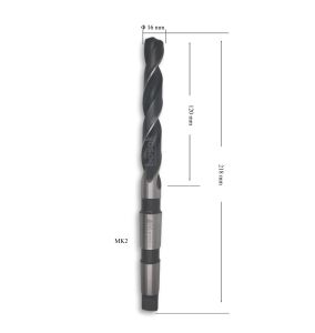 MTE 16 mm Mors Konik Saplı Matkap Ucu HSS (DIN 345)