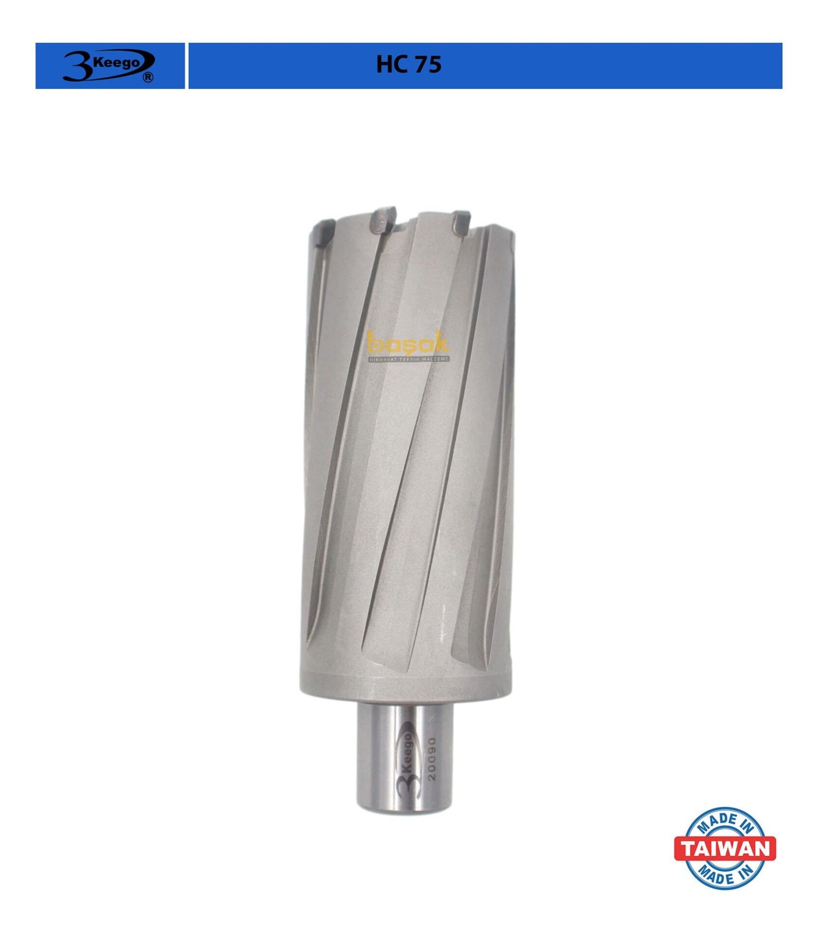 3Keego 42 X 75 mm TCT Uzun Elmas Manyetik Matkap Ucu HC75