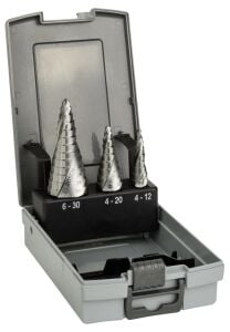 Bosch HSS 3'lü Kademeli Matkap ucu 4-12,4-20,6-30mm 2608587426