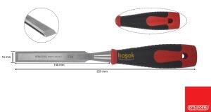 Ceta Form 16 mm Plastik Saplı Düz Iskarpela L50-16-2