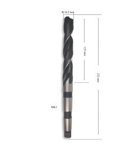 MTE 16,5 mm Mors Konik Saplı Matkap Ucu HSS (DIN 345)