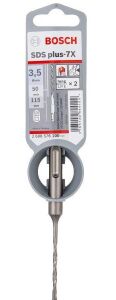 Bosch 3,5 x 115 mm SDS Plus-7X 4 Elmaslı Özel Matkap Ucu 2608576100