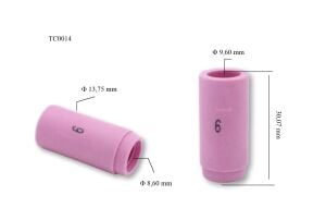 TC0014 No:6 Fındık Argon Kaynak Fincanı 13N10 Tig 9-20 Trafimet