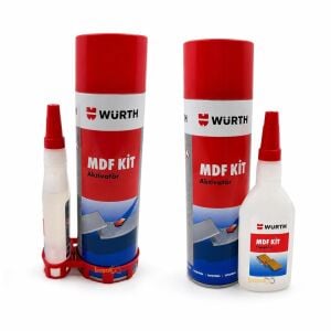 Würth MDF-Ahşap Aktivatörlü Hızlı Yapıştırıcı 100 ml + 500 ml 0892100443