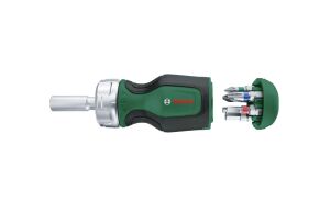 Bosch 6 Parça Bitsli Cırcırlı Tornavida PZ1-2, PH2, SL4, TX25, H5