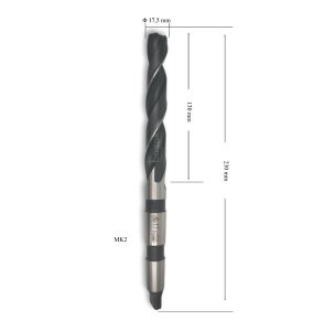 MTE 17,5 mm Mors Konik Saplı Matkap Ucu HSS (DIN 345)