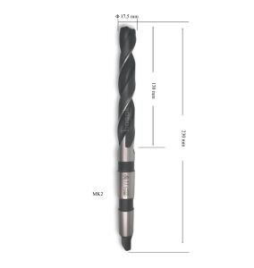MTE 17,5 mm Mors Konik Saplı Matkap Ucu HSS (DIN 345)