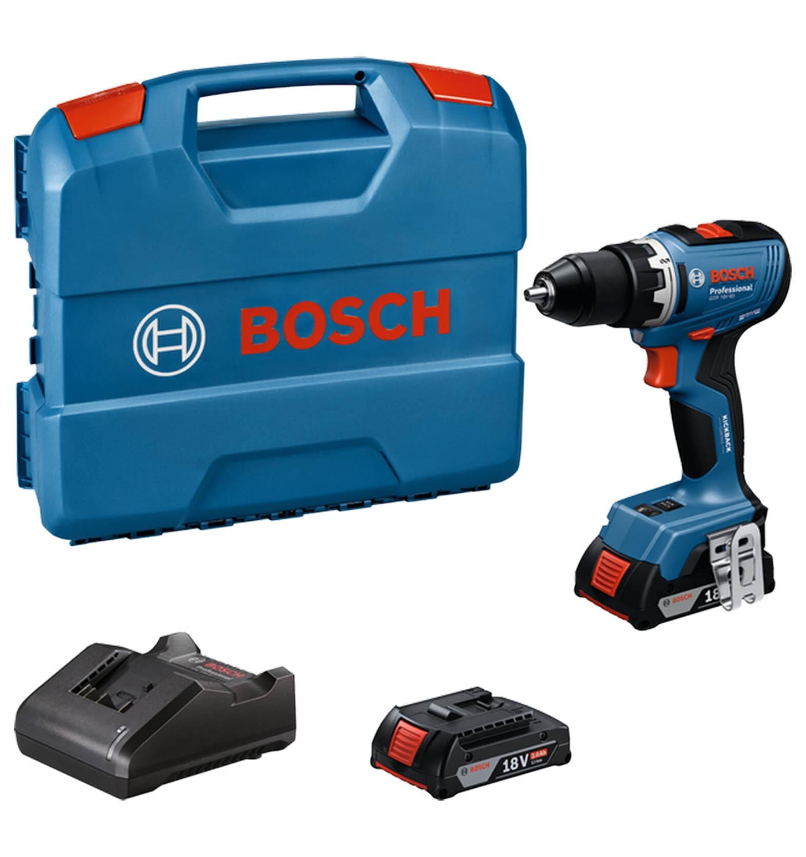 Bosch GSR 18V-65 Akülü Vidalama Makinesi 2x2 Ah. 06019N3000