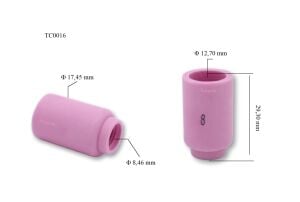 TC0016 No:8 Fındık Argon Kaynak Fincanı 13N12 Tig 9-20 Trafimet