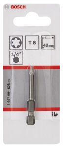 Bosch T8 49 mm 1'li Torx Bits Uç ExtraHard 2607001628