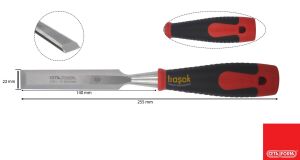 Ceta Form 22 mm Plastik Saplı Düz Iskarpela L50-22-2