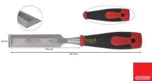 Ceta Form 25 mm Plastik Saplı Düz Iskarpela L50-25-2