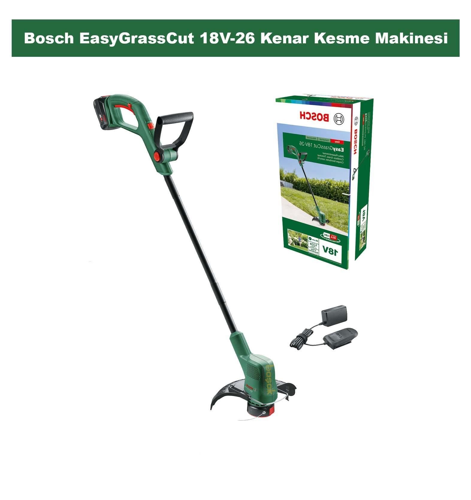 Bosch Easy Grass Cut 18V-26 1x2.5 Ah Akülü Kenar Kesme 06008C1C03