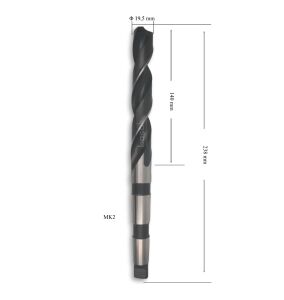 MTE 19,5 mm Mors Konik Saplı Matkap Ucu HSS (DIN 345)