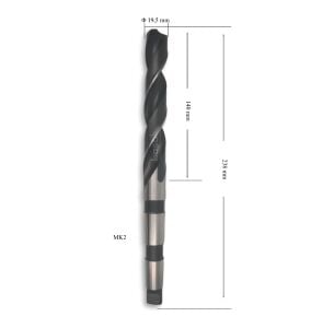 MTE 19,5 mm Mors Konik Saplı Matkap Ucu HSS (DIN 345)