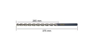 PTG 13.5x375 mm Çok Uzun Metal Matkap Ucu HSS DIN 1869 -1
