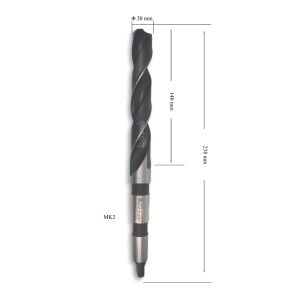 MTE 20 mm Mors Konik Saplı Matkap Ucu HSS (DIN 345)